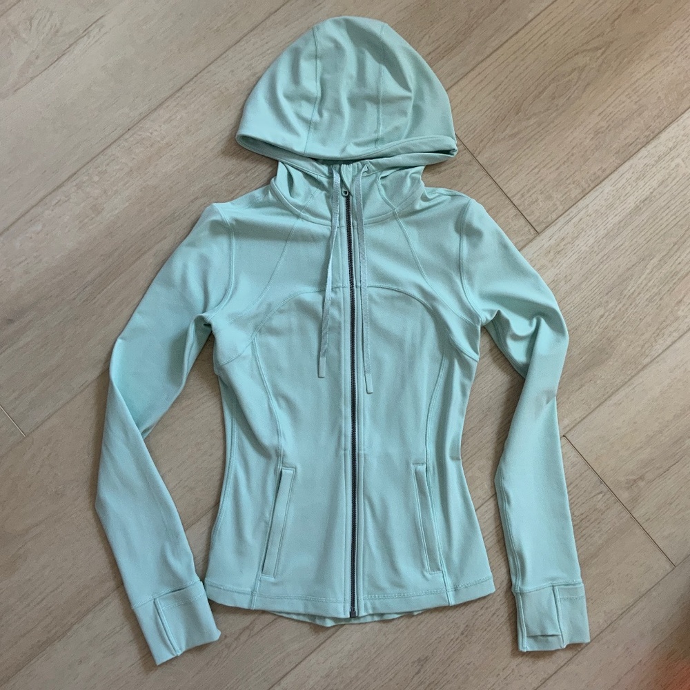 Lululemon Hooded Define Jacket, Nulu Fabric, Size 4, Mint